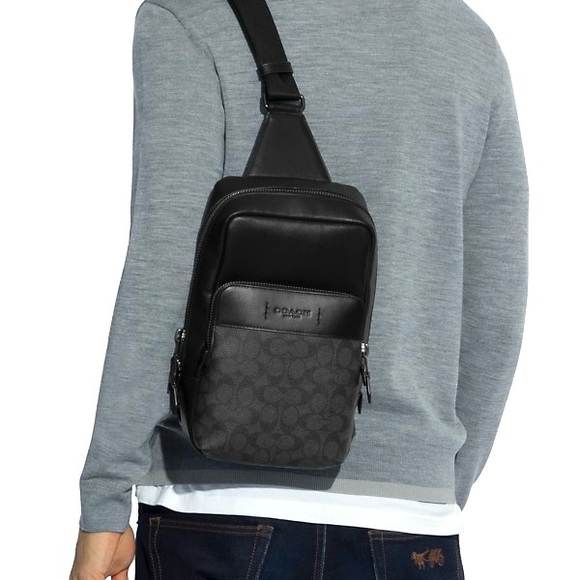 🌿COACH Leather Sling Bag BRAND NEW - Picture 8 of 8